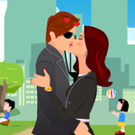 play Naughty Park Kiss