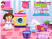 play Dora Washing Dresses