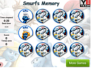 play Smurfs Memory