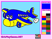 play Kids Coloring Airplane