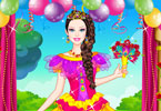 play Barbie Colorful Bride
