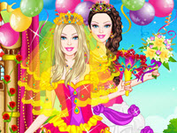 play Barbie Colorful Bride Dressup