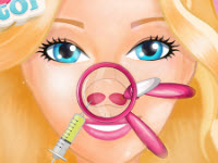 play Barbie Nose Doctor