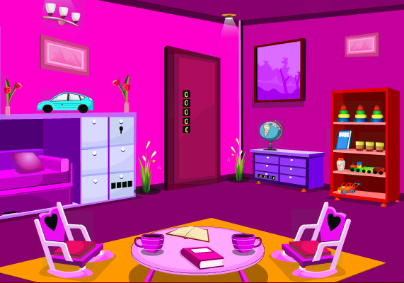 Pink Colour Kids Room Escape