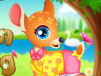 play Baby Fawn Caring