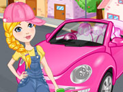 play Pink Beetle Cleaning