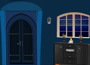 play Dark Blue House Escape