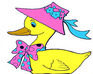 play Lady Duck Coloring