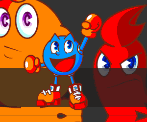 play Blue Pacman