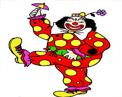 play Funny Clown Coloring