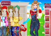 play Barbie Farmer Princess Dress Up