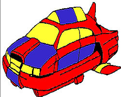 play Space Car Coloring