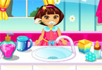 play Dora Baby Caring