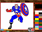 play Captain American Coloring