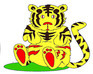 play Tiger In Jungle Coloring