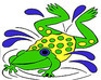 play Frog In Pool Coloring
