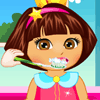 play Dora Baby Caring