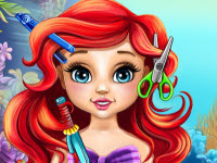 play Baby Ariel Real Haircuts