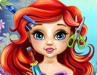 play Baby Ariel Real Haircuts