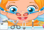 play Baby Lizzie Nose Doctor