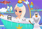 play Baby Elsa Frozen Shower