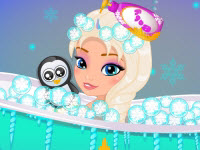 play Baby Elsa Frozen Shower