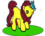 play Cute Pony In Garden Coloring