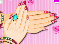 Floral Manicure Decoration