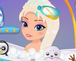 play Baby Elsa Frozen Shower