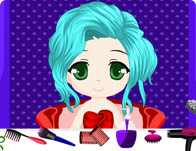 Cute Chibi Anime Hair Salon