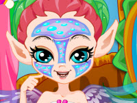 Rainbow Fairy Facial Makeover