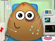 play Pou In The Ambulance