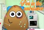 play Pou In The Ambulance