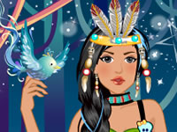 play Emo Pocahontas Dress Up