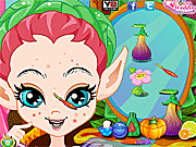 play Rainbow Fairy Facial Makeover