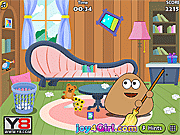 play Pou Clean Room