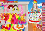 play Barbie Clown Princess Dress Up