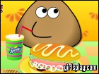 Pou Cooking Hotdog