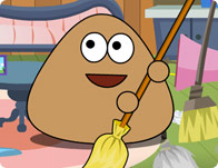 play Pou Clean Room