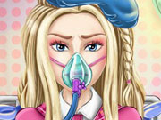 play Barbie Flu Doctor Kissing