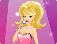 play Barbie Popstar Dress Up