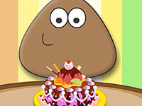 play Pou Chocolate Cake