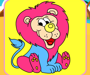 play Proud Lion Coloring