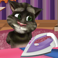 play Talking Tom Ironing