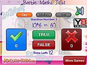play Barbie Maths Test