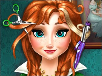 play Anna Frozen Real Haircuts Kissing