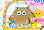 play Pou Takes A Shower