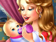 play Baby Bottle Feeding Kissing