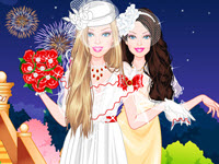 play Barbie Vintage Bride Dressup