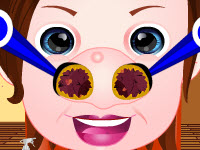 play Sophia Nose Cleaning